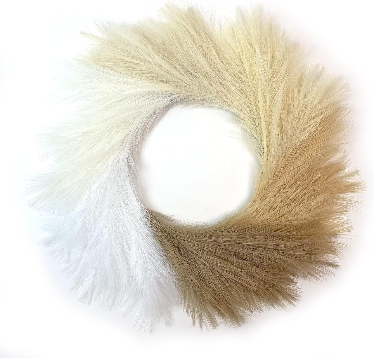 Celebrate the Season with Our 26" Faux Boho Pampas Grass Wreath: A Festive Front Door Statement Piece